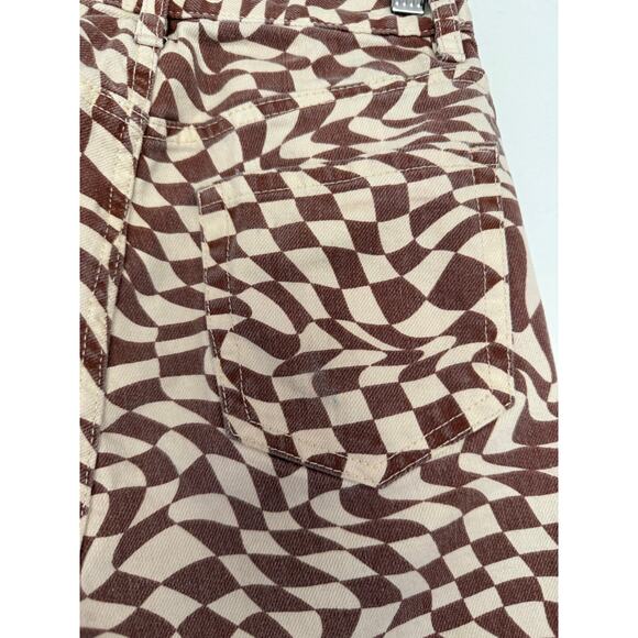 Wavy Checkered Printed Pacsun Pants Size 25 Ultra high rise slim - Picture 6 of 10